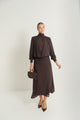 Yoke Ruching Slip Skirt