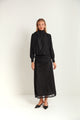 Yoke Ruching Slip Skirt