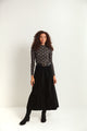 Corduroy Maxi Panel Skirt