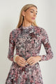 Mesh Mock Neck Top