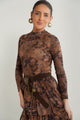 Mesh Mock Neck Top