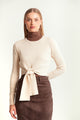 Knit Tie Sweater