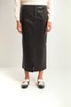 Leather Skirt with Slit