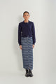 Print Denim Skirt