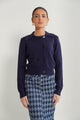 Wide Collar Cropped Cardigan