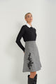 Tweed Applique Skirt