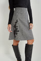 Tweed Applique Skirt