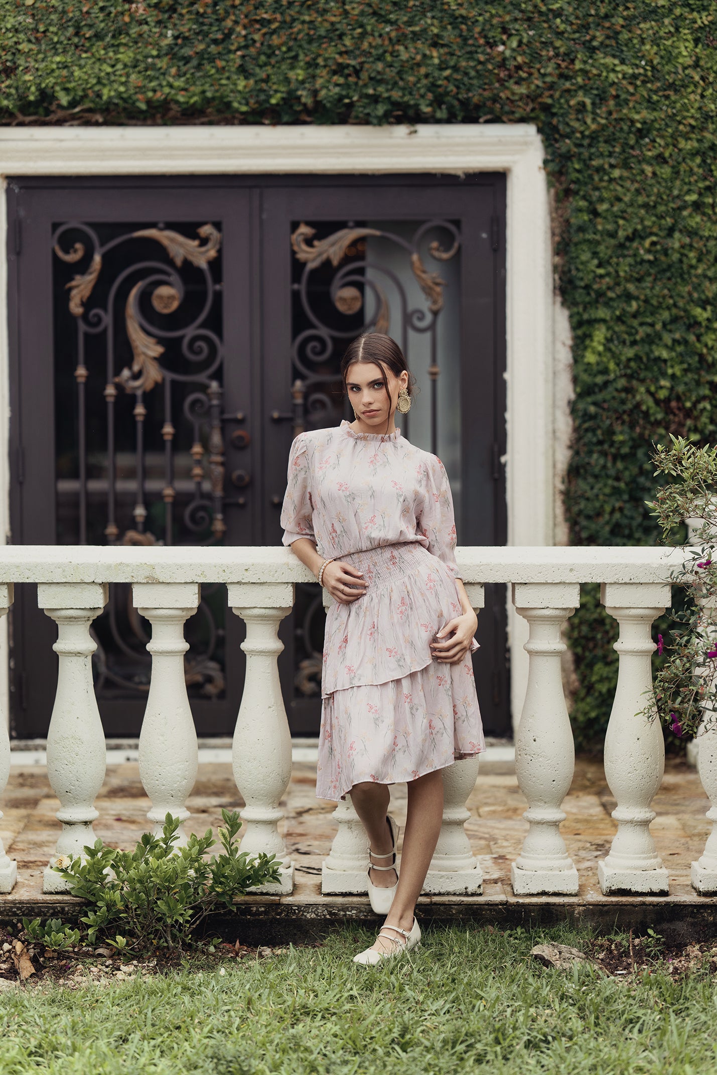 【et.UNiVER |】 Many way frill dress Waisted Layered Dress – udelny.com