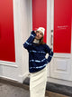 Tie-Dye Cable Knit Sweater