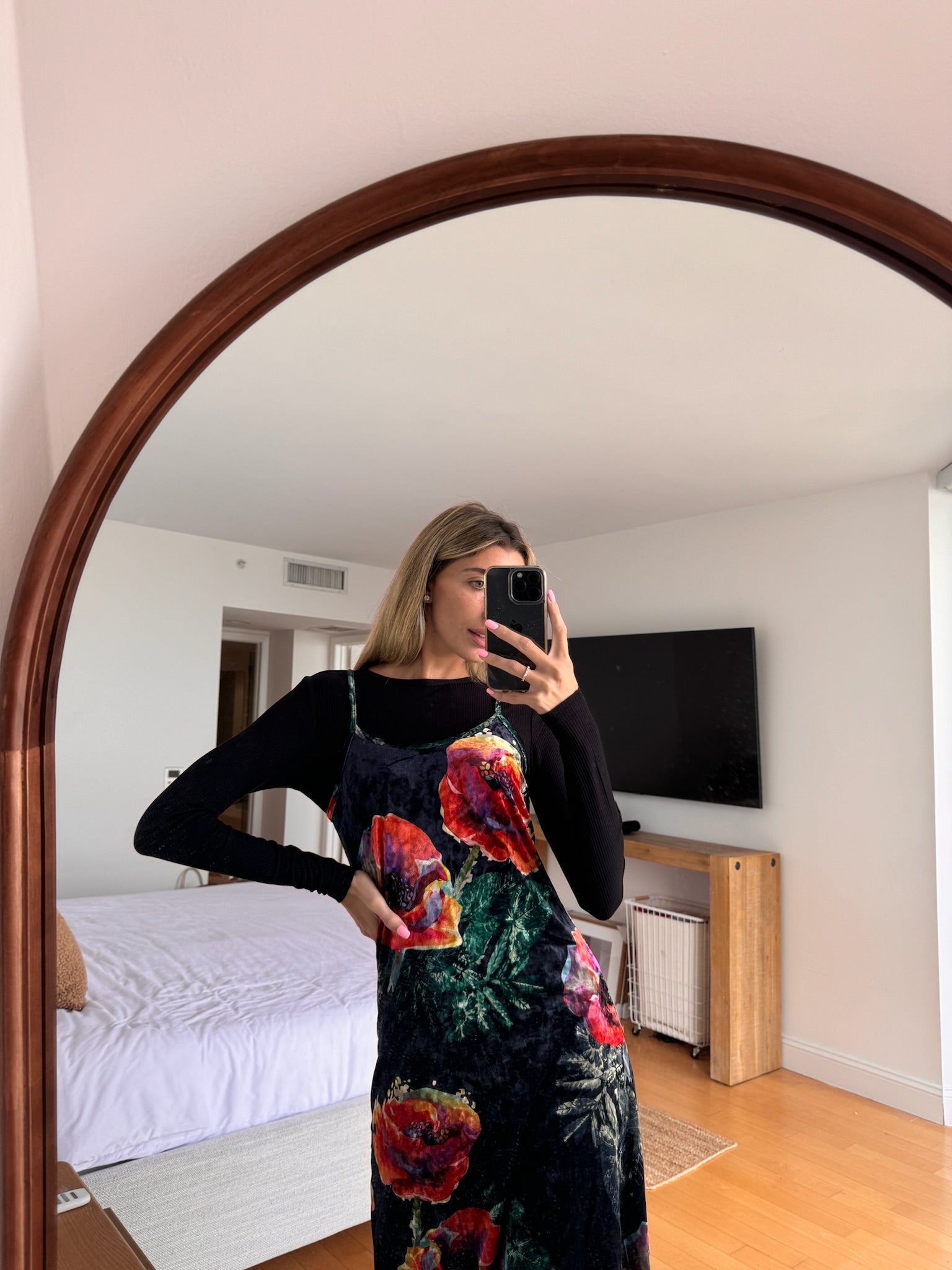 Velour Slip Dress – udelny.com