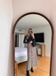 Pattern Button Skirt