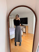 Tailored Button Skirt