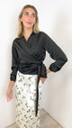 Satin Wrap Top