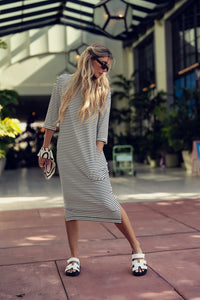 Ribbed Tshirt Dress