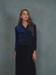 Velour Wrap Top