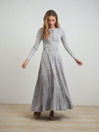 Wash Maxi Panel Skirt