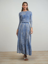 Wash Maxi Panel Skirt