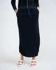 Terry Straight Midi Skirt