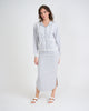 Terry Straight Midi Skirt