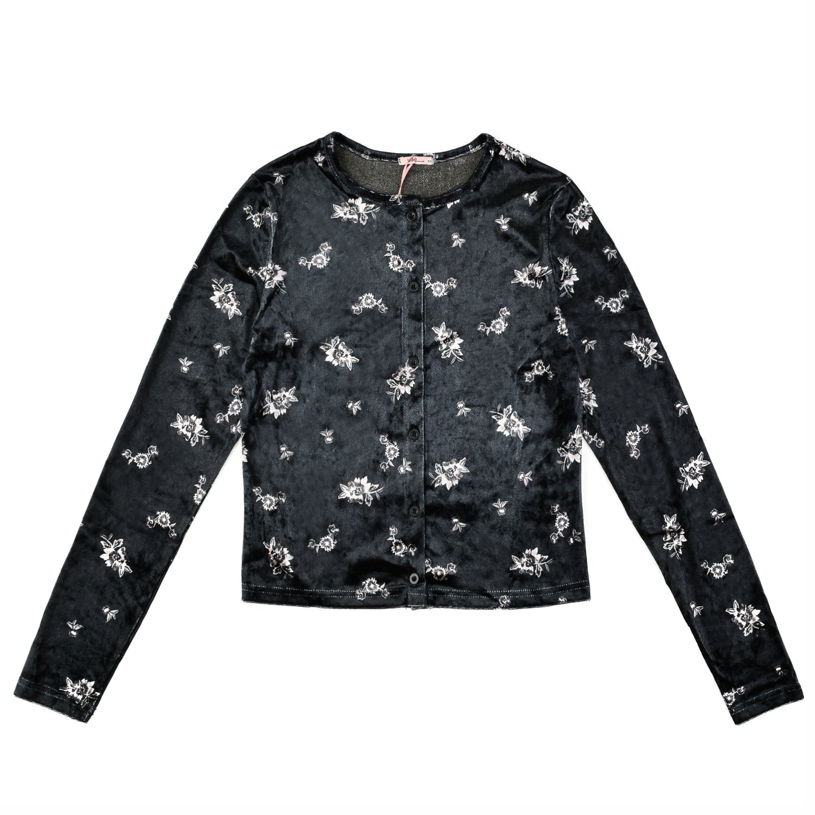 Velour Crop Cardigan – udelny.com