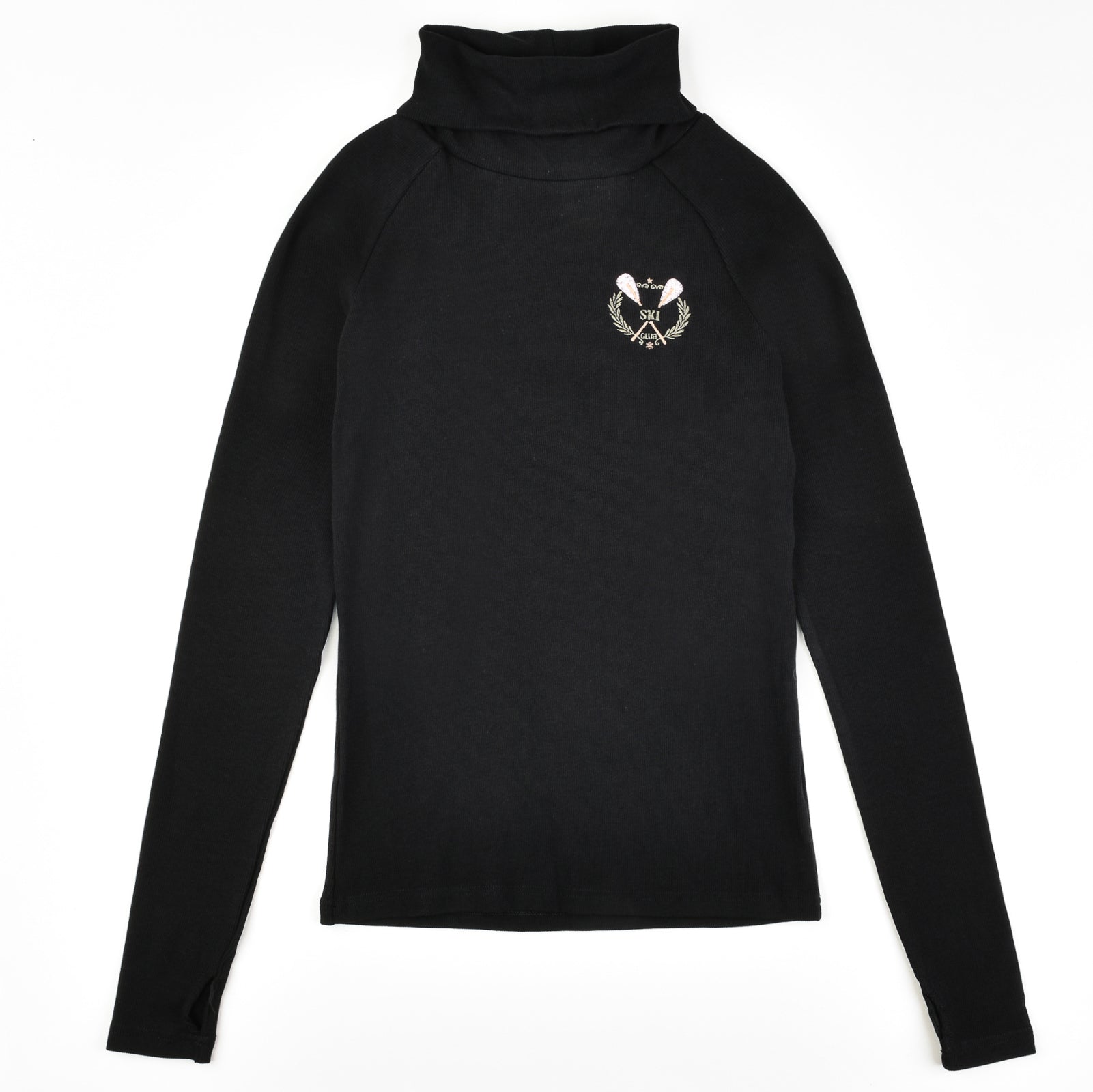 Ski Cowl Neck Rib Tee