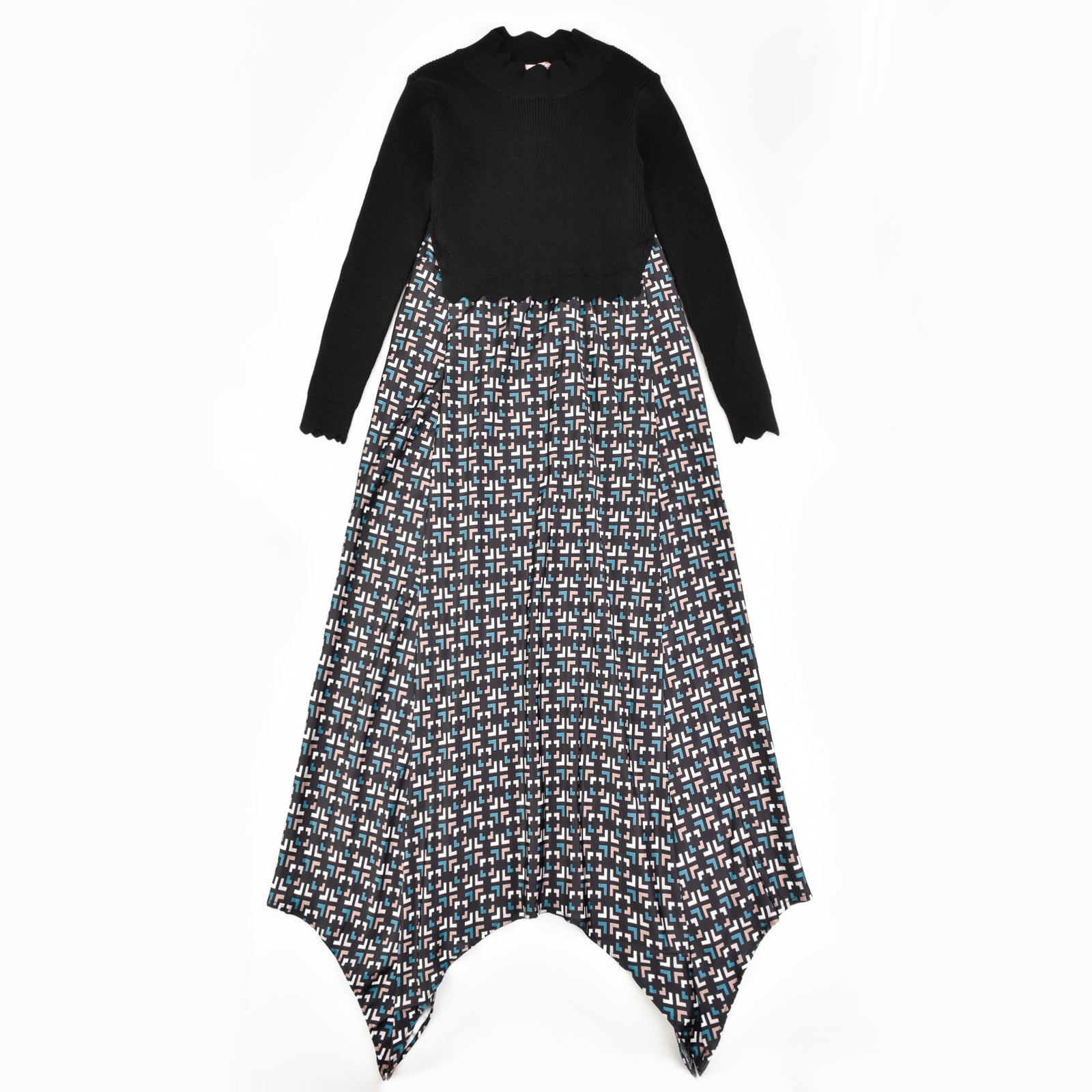 Knit Combo Dress – udelny.com