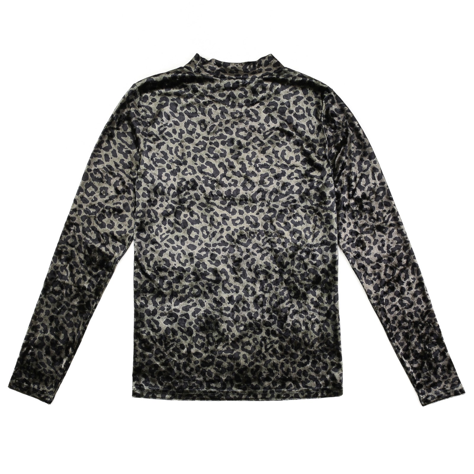 Velour Mock Neck Top – udelny.com