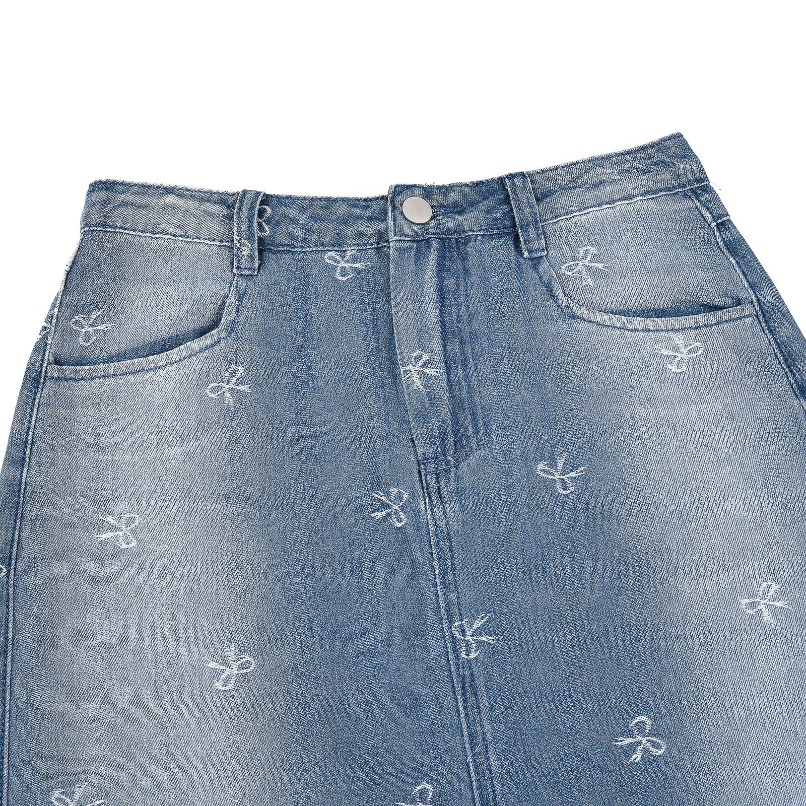【Anyone more】Diven Black Blue Denim Skirt Anyone more】Diven Black Blue Denim Skirt Buy Dark Blue