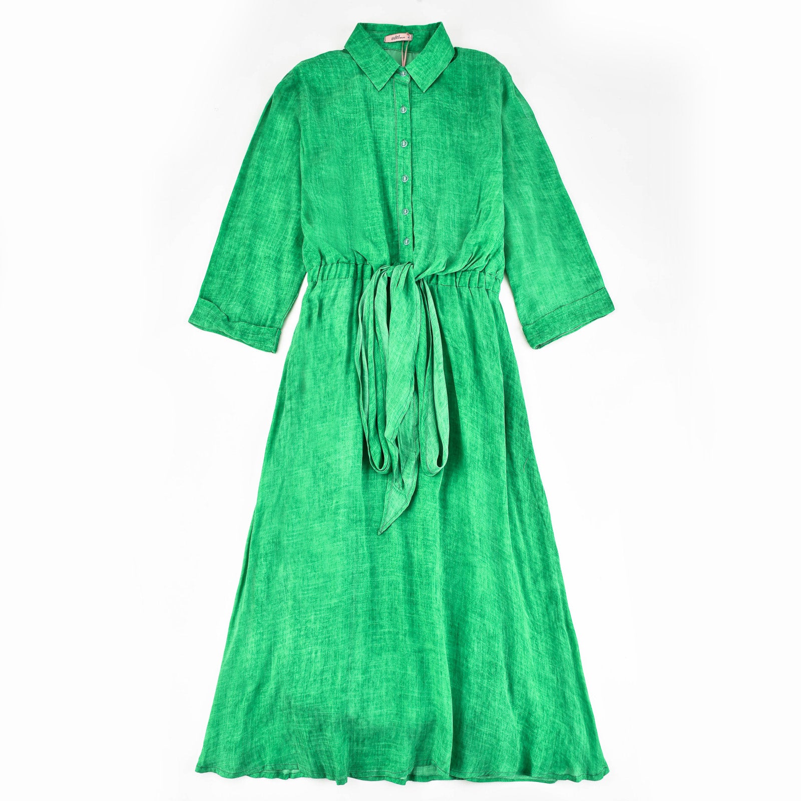 Tie Dress With Collar