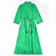 Tie Dress With Collar