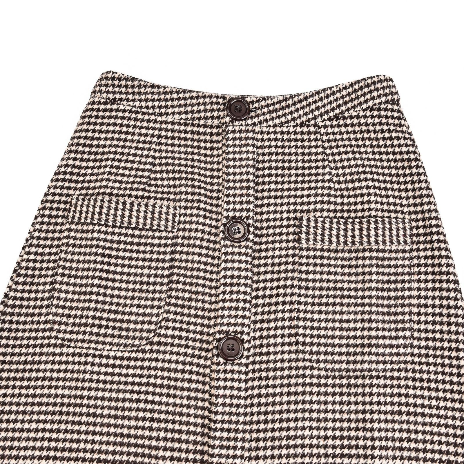 Plaid Button Skirt – udelny.com
