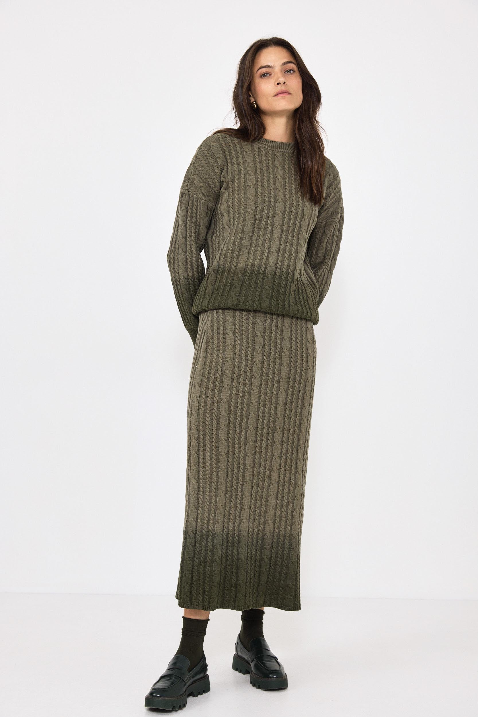 Mila Dip Dye Knit Skirt