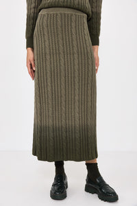 Mila Dip Dye Knit Skirt