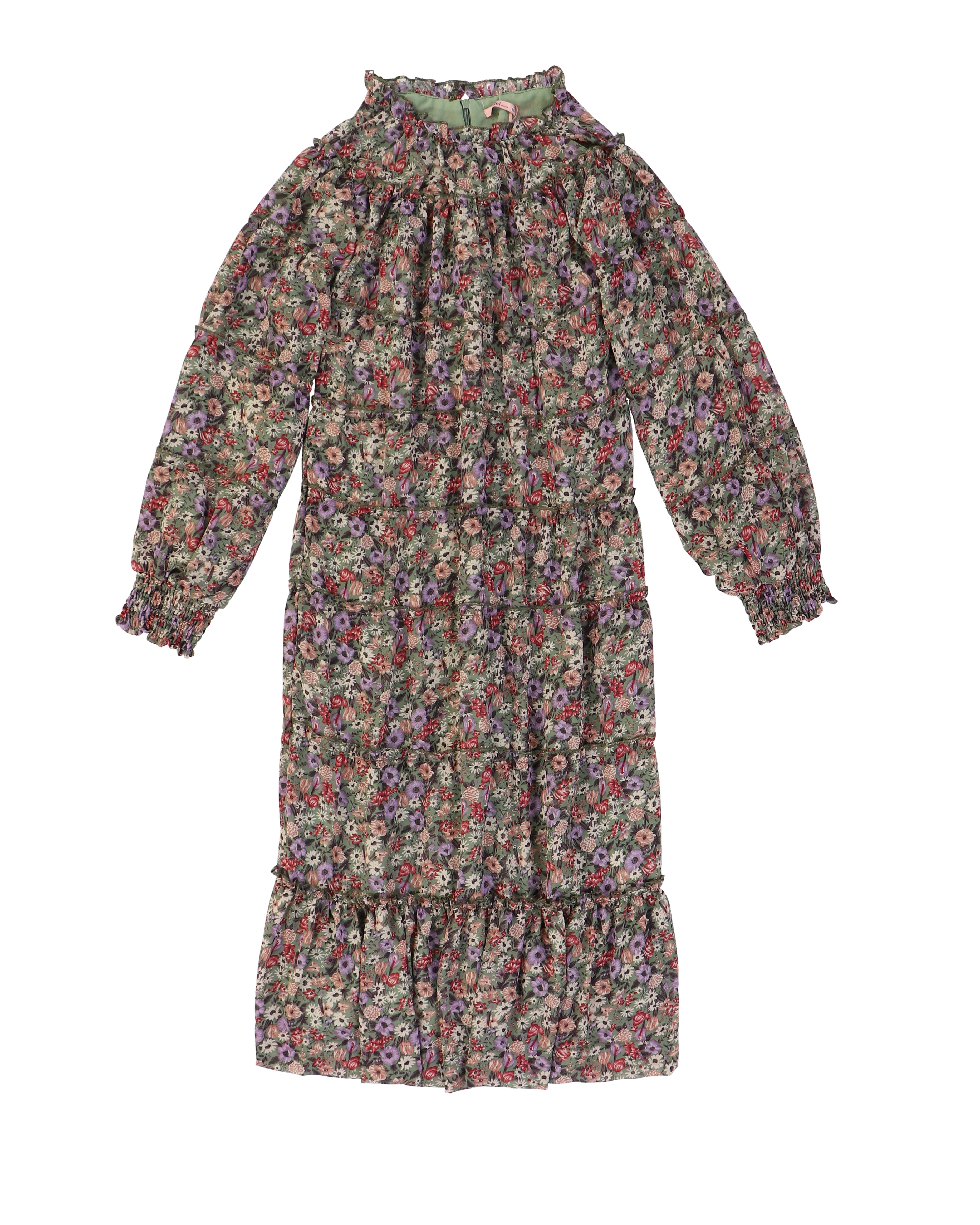 Print Tiered Dress – udelny.com
