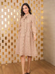Buttons Dress With Bow