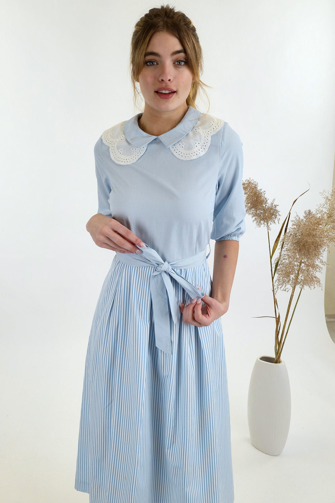 kastane】オケージョンドレス Uneven bicolor dress