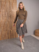 Tweed Pleated Skirt