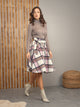 Plaid Skirt With Bow