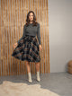 Plaid Skirt With Bow