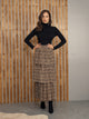Velvet Pleated Layeres Skirt