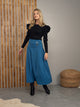 Maxi Skirt With Pleats & Buckles