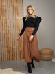 Maxi Skirt With Pleats & Buckles