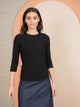 Wide Rib 3/4 Sleeve Tee