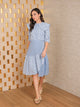 Eyelet Mock Wrap Skirt
