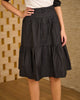 Tiered Button Skirt